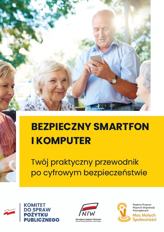 Okładka publikacji "Bezpieczny smartfon i komputer"